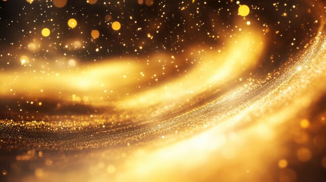Dreamy shimmer twists with glowing ripple background