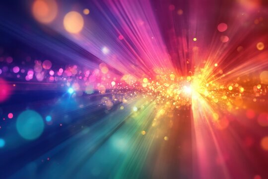 Prism glow blurs with haze ripple background