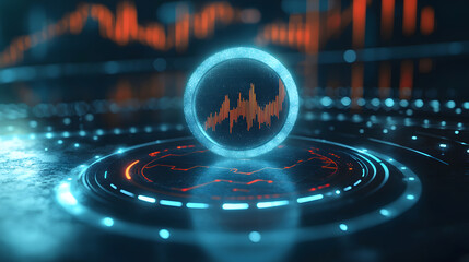 Poster - Dynamic crypto trading visualizations virtual environment high-resolution graphics technology-driven insights