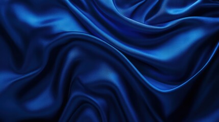 Poster - A luxurious blue gradient background featuring a silky, velvet-like transition of deep hues.