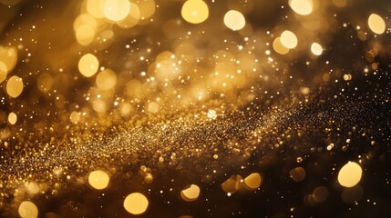 Poster - a luxurious gold glitter texture shimmering under soft light, creating a rich and elegant effect
