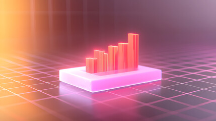 Poster - Crypto trading growth visualization digital space ui illustration futuristic environment abstract view financial insights