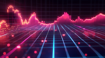 Aufkleber - Crypto trading visualization digital environment ui illustration futuristic concept data analysis technological insight