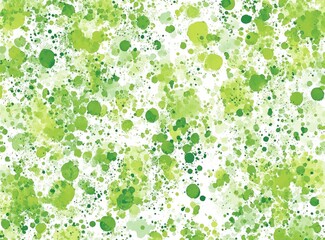 Aufkleber - Abstract painted backdrop featuring a vibrant mix of lime, spring, and forest greens, spattered with circles