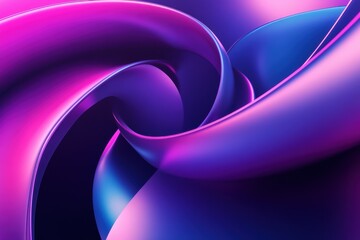 Poster - Futuristic abstract background showcasing gradient tubes in vibrant colors