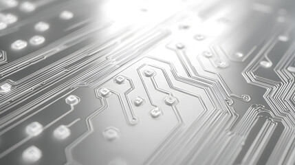 Poster - Digital circuit board design close-up technology lab visual content high-tech environment macro view innovative concept