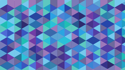 Aufkleber - Abstract colorful seamless geometric pattern polygon mosaic vector background illustration. Modern geometric abstract seamless pattern vector background. Colorful trendy low poly background design.