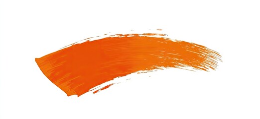 Aufkleber - Bold Orange Brush Stroke (1)