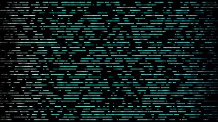 Fototapete - Digital abstract forms movement particle lines with multicolor motion graphics animation. Abstract digital cyber background