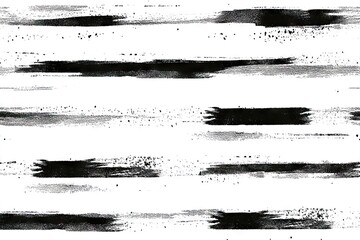 Fototapete - Abstract horizontal brushstrokes on a white background