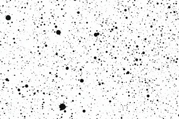 Aufkleber - Abstract black ink splatter on white background (1)