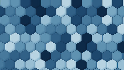 Poster - Black, white, and gray colorful abstract honeycomb pattern for technology background. Hexagonal shapes, dark gray and black, interconnected honeycomb pattern for design background. 