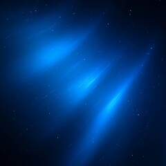 Poster - Deep space, vibrant blue streaks
