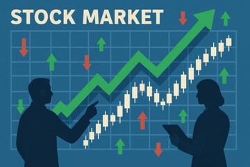 Poster - Stock Market Dynamics with Rising Trends and Financial Analysis