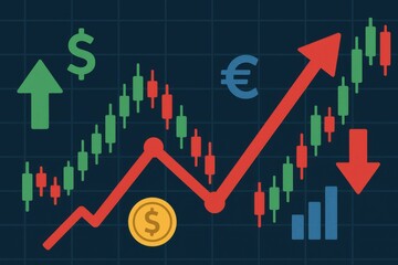 Poster - Simple Visual Representation of Stock Market Trends and Data Analysis