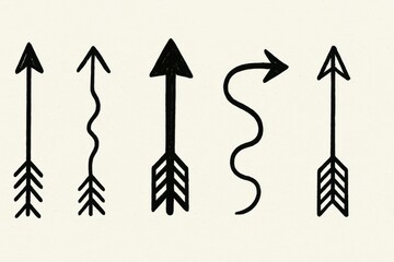 Poster - Simple Illustrated Arrow Designs for Creative Projects and Layouts
