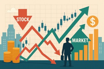 Poster - Financial Growth Visualization in Stock Market Trends and Directions