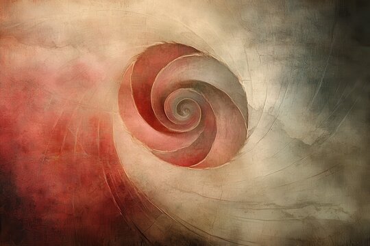 Swirling abstract tones haze, cracked background softly fades