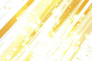 Aufkleber - Golden, radiant diagonal lines and glittering particles on a white background