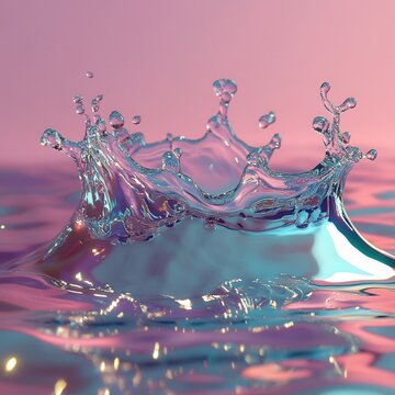 fluid splash push, chroma ripple, background