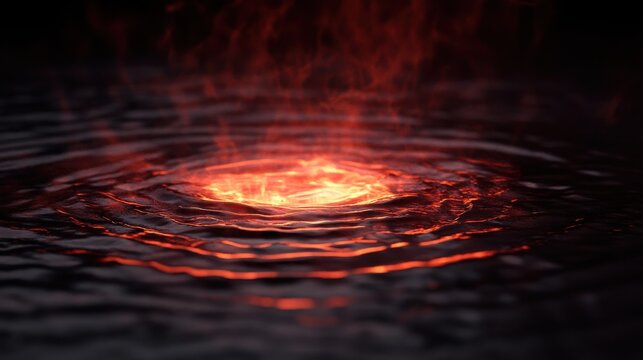 Spinning fog splashes, glowing ripple to the background