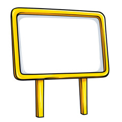 Leinwandbilder - Stylized gold frame sign, a beacon of possibility, invites creative content insertion