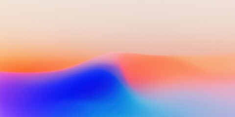 Poster - Abstract Gradient Patterns with Smooth Blurs in Warm and Cool Tones for Creative Backgrounds and Design Applications