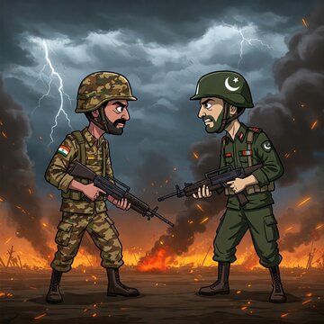 dramatic indian and pakistani soldiers face-off | indian army attack | army photo | pakistan army | 