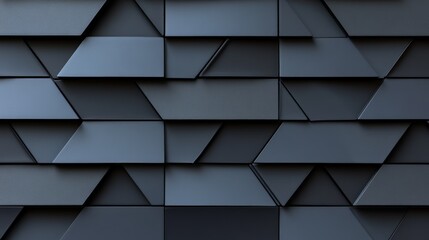 Aufkleber - Geometric Abstract: A detailed close-up showcases a repeating pattern of angled geometric shapes in muted gray tones, exuding a sense of modern style and design.