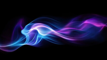 Aufkleber - Abstract swirling, dynamic lines of vibrant, flowing colors