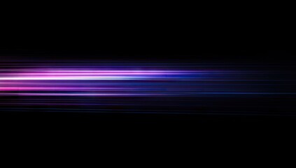 Aufkleber - Abstract motion blur of vibrant purple and violet horizontal streaks against a black background