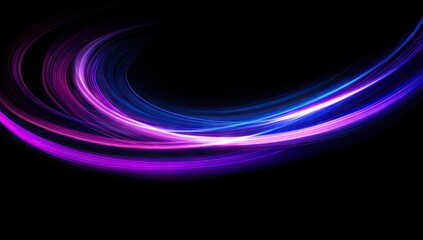 Poster - Abstract swirling vibrant lines