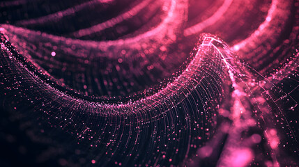Poster - Dynamic wallpaper design abstract neural networks visual art dark environment close-up viewpoint technology concept