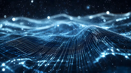 Poster - Augmented reality wallpaper visualization digital landscape 3d rendered environment futuristic viewpoint