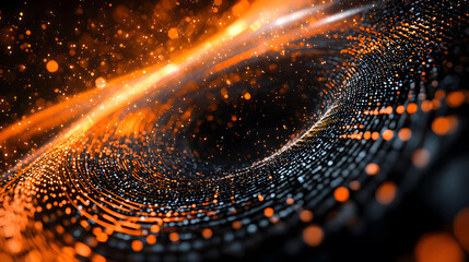 Poster - Dynamic augmented reality wallpaper visualizing technology through an immersive digital environment