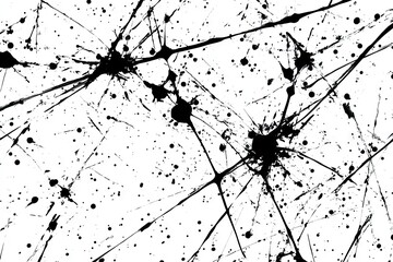 Aufkleber - Abstract Ink Splatters on White Background (1)