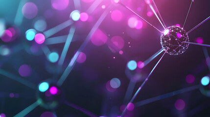 Poster - Dynamic blockchain cybersecurity wallpaper abstract visuals of encryption networks in a digital environment