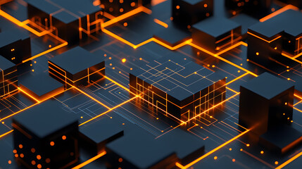 Poster - Dynamic cloud computing visualization wallpaper digital environment abstract perspective technology concept