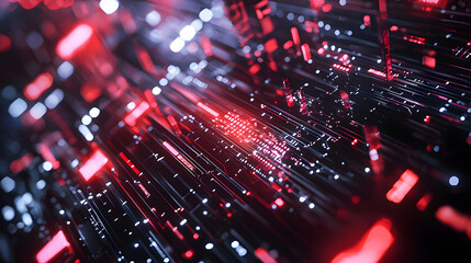 Poster - Futuristic energy grids in smart city frameworks wallpaper digital landscape abstract view high-tech environment