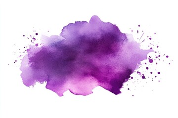 Aufkleber - Abstract purple watercolor splash (1)