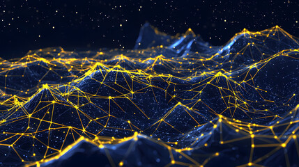 Poster - Interstellar communication wallpaper exploring spacetech landscapes under starry skies digital art futuristic environment
