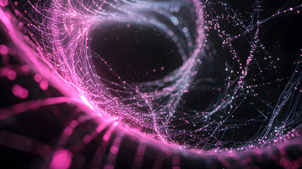 Poster - Interstellar communication wallpaper cosmic technology visualization abstract digital art futuristic environment zoomed perspective