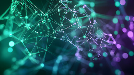 Poster - Quantum computing data visualization wallpaper multidimensional insights in a digital space