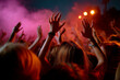 © Pixel World Vision  - Celebration of music under vibrant lights at a lively outdoor concert in the evening twilight