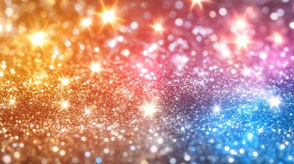 Poster - Sparkling Spectrum: A mesmerizing kaleidoscope of radiant light and vibrant color, offering a dazzling display of glitter and shimmer. 