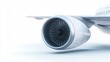 © Areena - Professional Jet Engine Isolated on White Background - Aircraft Engine Technology