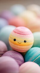 Poster - Playful cosmic companions brighten the universe with joyful expressions in soft daylight