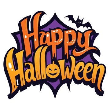 happy halloween text