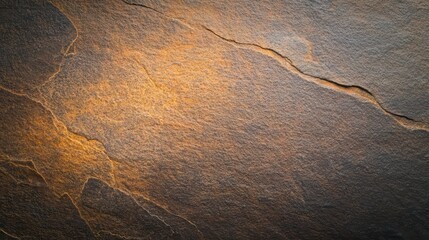 Poster - Textured Slate Surface with Natural Patterns and Warm Color Tones