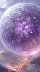 Poster - A massive Dyson Sphere harnesses stellar energy in the depths of space